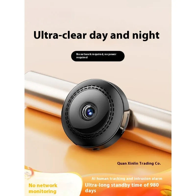 Wireless 360-degree security camera with night vision capability for remote monitoring
