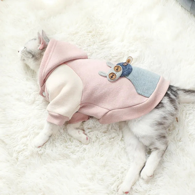Brown cotton dog sweatshirt for casual wear, shown in size medium.
