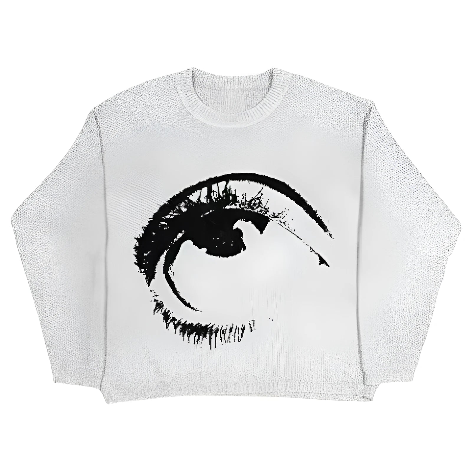 Organic cotton punk hip hop style round neck sweater in street hipster pullover design