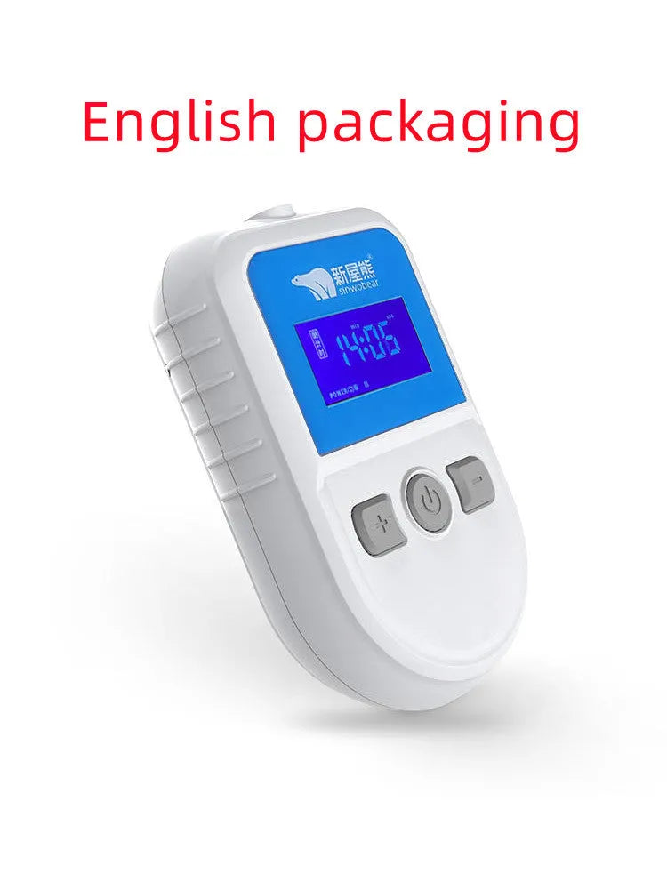 White HSM04 low frequency pulse therapy instrument measuring 180mm x 115mm x 70mm with USB power connection