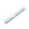 Tesla Model 3 performance bumper sticker in ABS plastic, showing 19x3cm size and colour options.