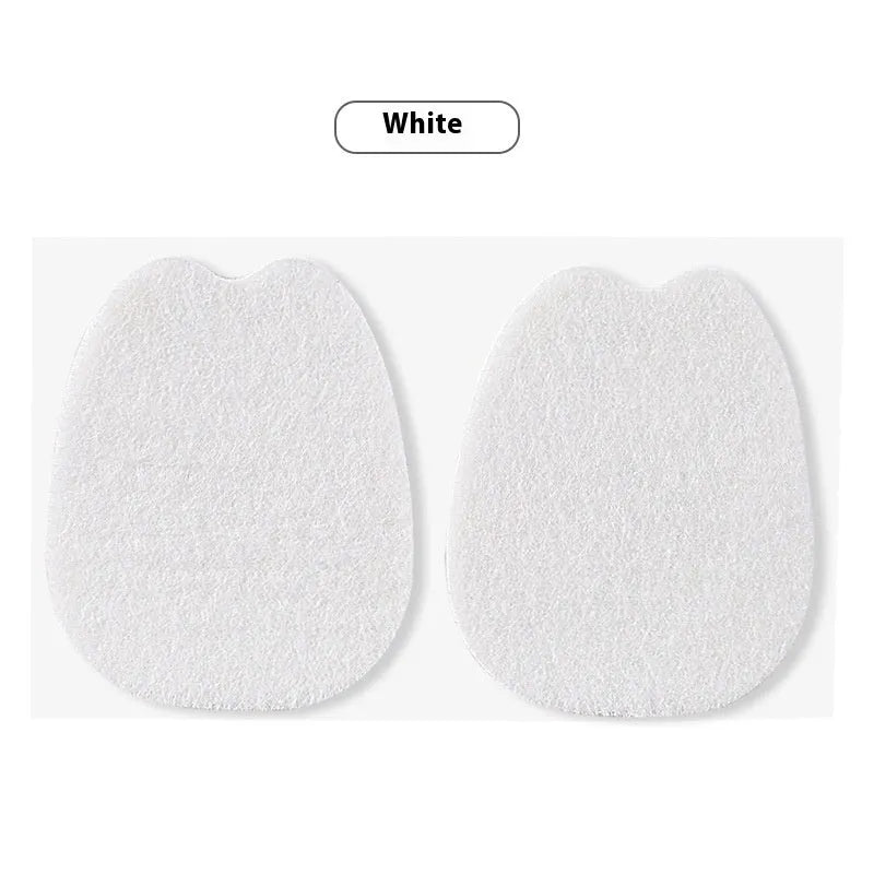 White thin felt anti-wear sticker for shoe tongue and front palm protection.