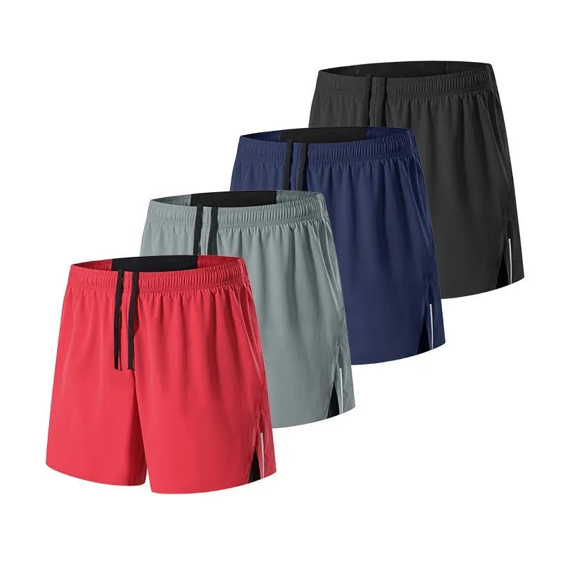 Men's loose-fit high-waist off-road running shorts in quick-dry fabric
