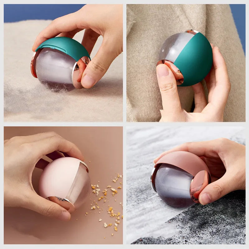 Reusable gel lint roller in a metallic colour option for pet hair and lint removal.