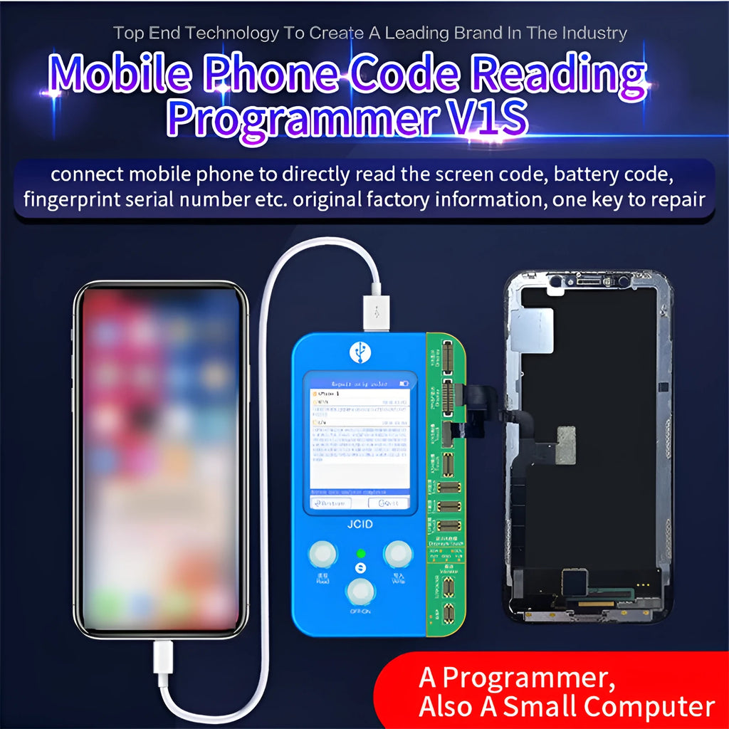 V1SE Pro plastic original colour repair instrument for smartphone component detection.