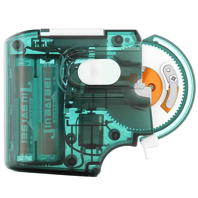 Electric fishing hook tier automatic line winder tool in blue and green colour with PC shell.