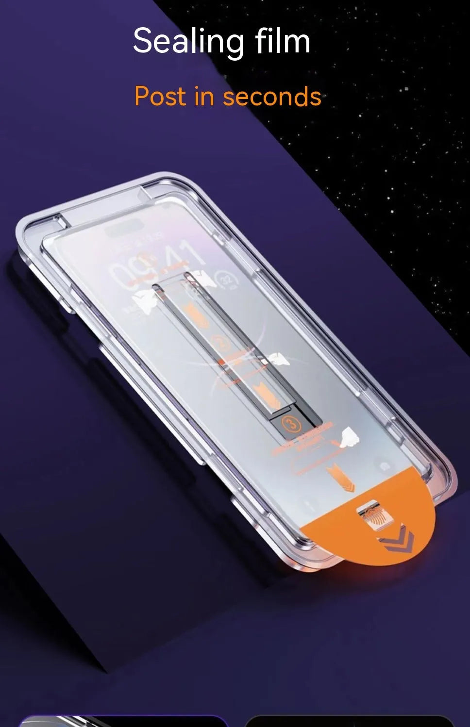 iPhone tempered glass screen protector with privacy filter and anti-glare features