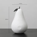 Resin apple and pear decoration crafts in multiple colours with height options