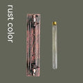 Industrial retro iron wall lamp in antique style with a vertical flute design