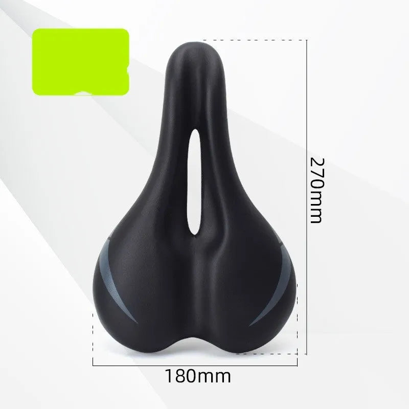 Bicycle saddle cushion with PU leather cover and foam padding, shown in 3147 hollow cushion colour