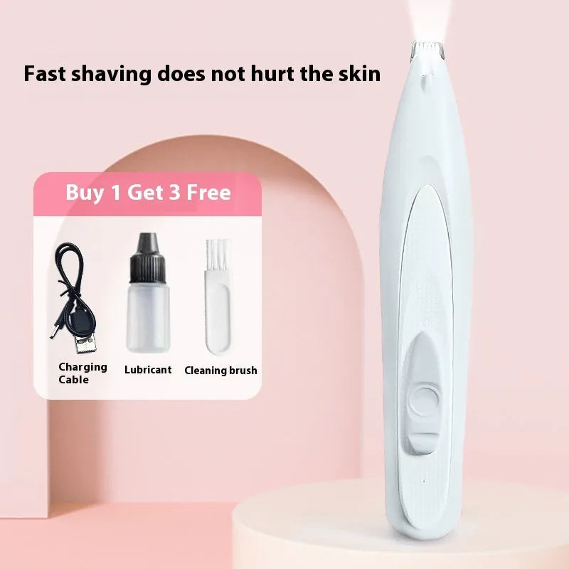 Electric pet nail grinding machine in pink, low-noise rechargeable 5W