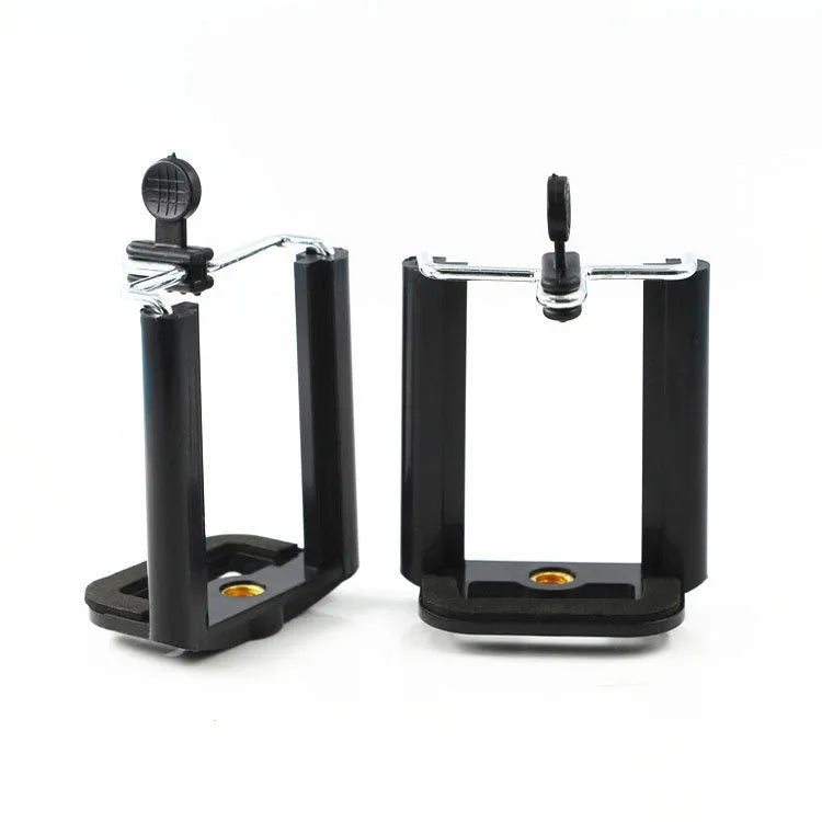Black plastic U mobile phone clip hose bracket for universal smartphone mounting