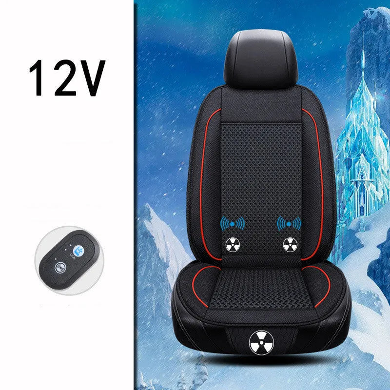 60cm square car ventilation seat cushion with massage function in black colour
