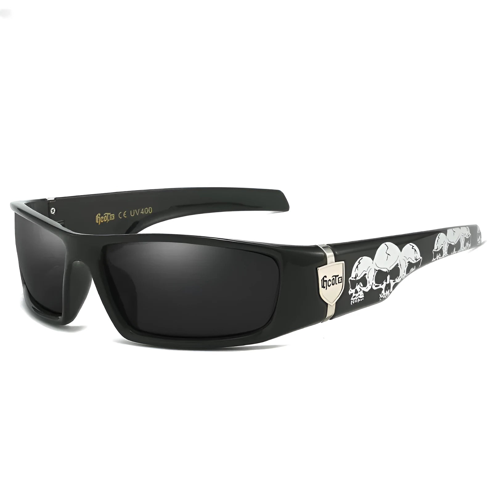 G613 bandit style polarised sunglasses in box frame for hip hop fashion