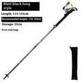 Carbon fibre folding climbing cane with tungsten steel tip in red or matte black colour options
