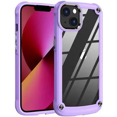 Transparent frosted silicone phone case for iPhone, drop-resistant non-yellowing, black colour