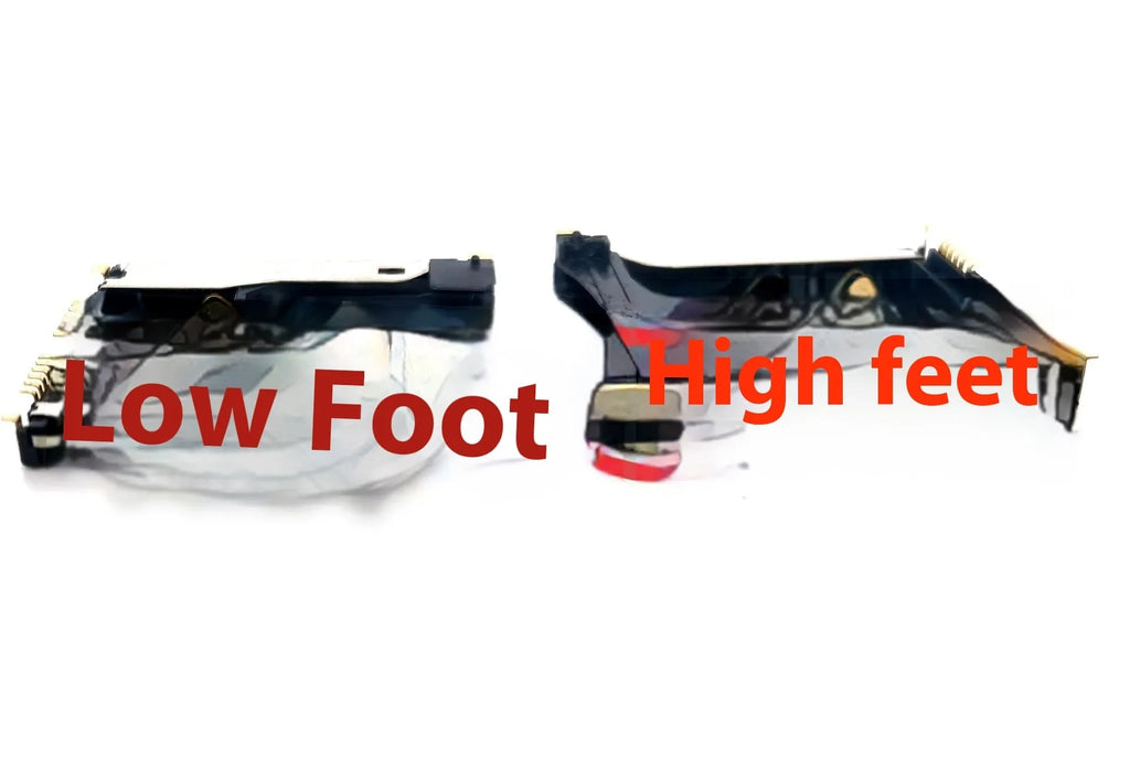 A new alloy memory card slot for internal camera installation, showing high-foot and low-foot configuration options.