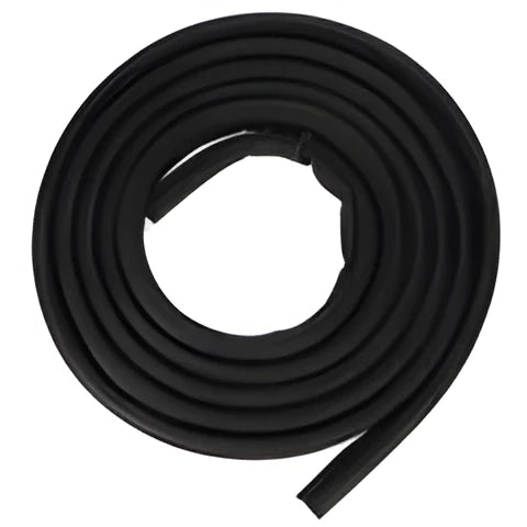 Black rubber sliding door seal strip for Toyota Hiace high roof van, 5 metres long.