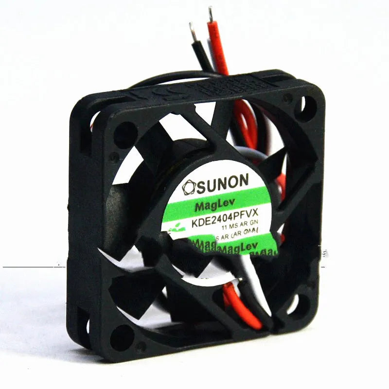 SUNON KDE2404PFVX 24-volt 4cm black cooling fan with attached wires