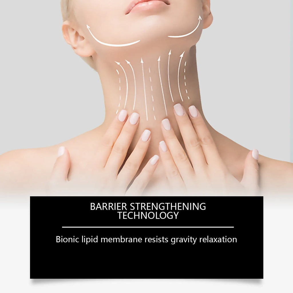 50g jar of neck tightening cream with hydrolysed collagen and shea butter.