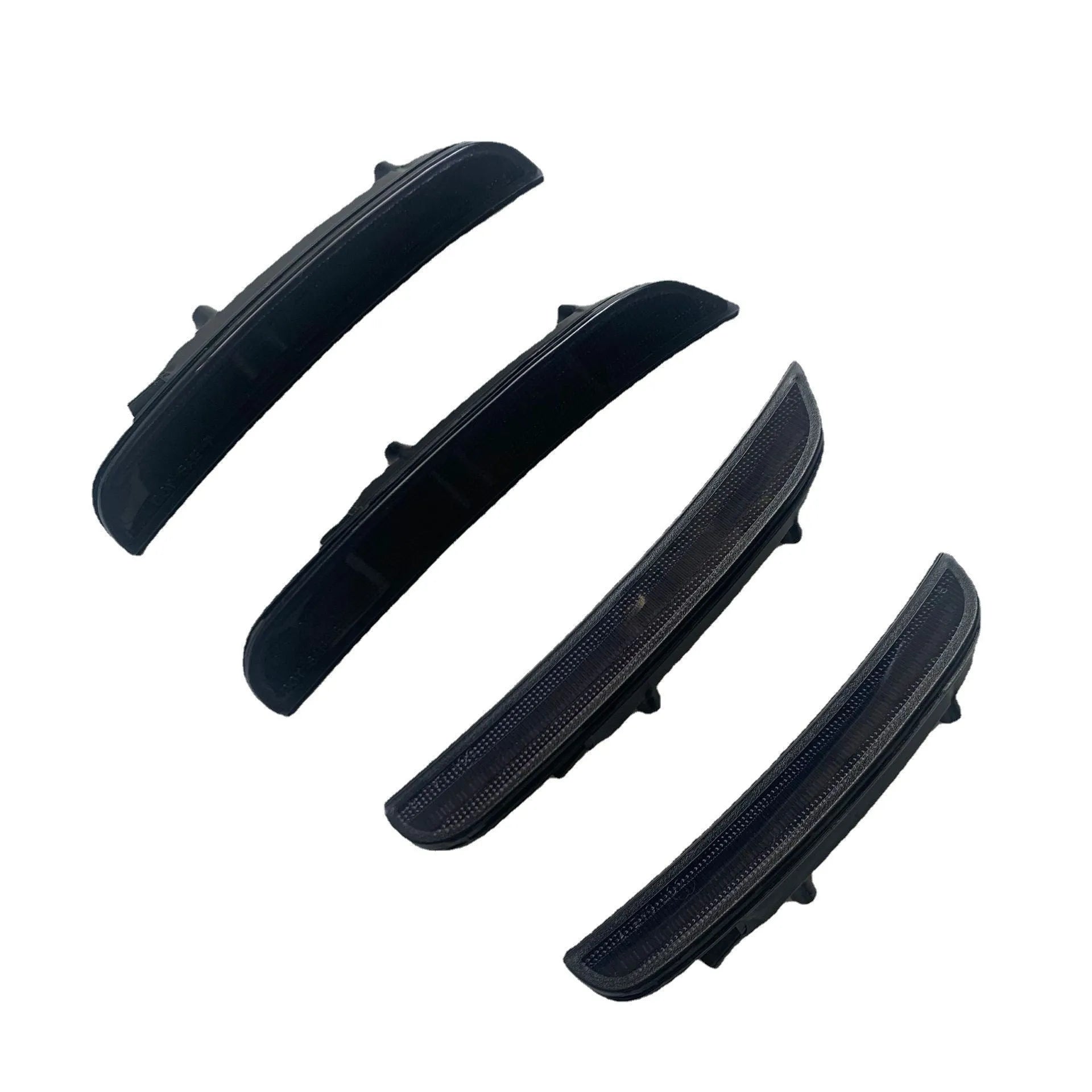 Dodge Challenger side turn signal light replacement kit for 2015-2020 models, showing yellow front and red rear lights.