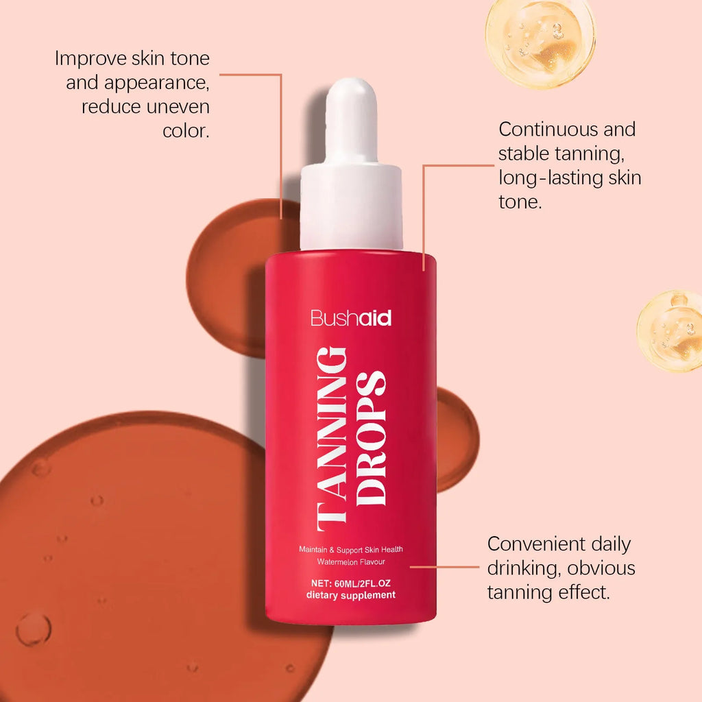 60ml bottle of natural skin lightening drops with herbal extracts and droplet applicator