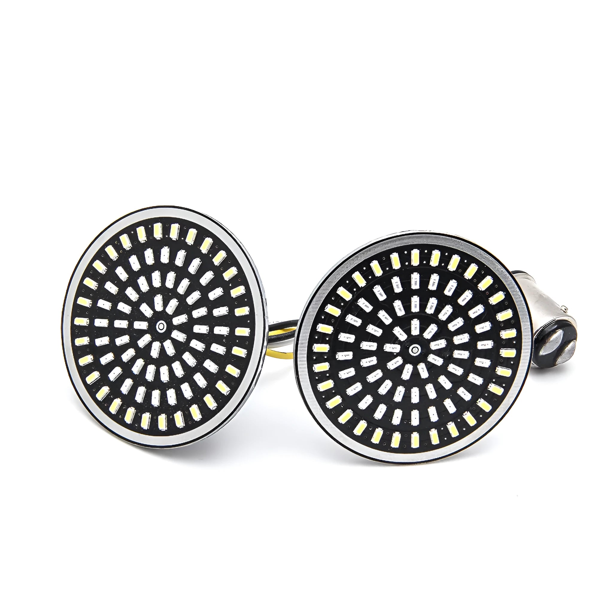 Motorcycle modified steering LED turn signal light front rear 6500K for Harley rubber gel plate 12V