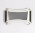Modern white LED wall lamp with rectangular PMMA shade on a wall.