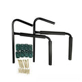 Carbon steel kayak and surfboard wall storage rack measuring 43cm wide.