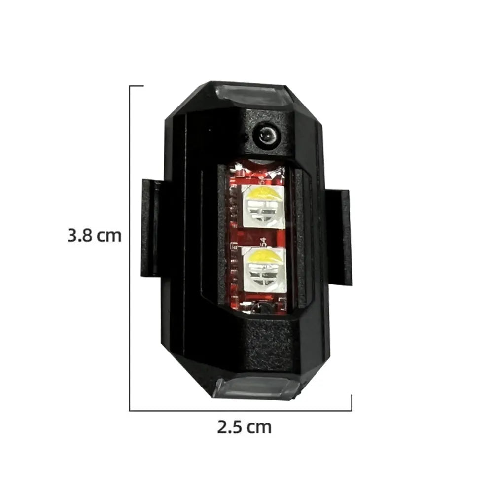 Drone RGB signal light with seven colour modes and Type-C charging cable