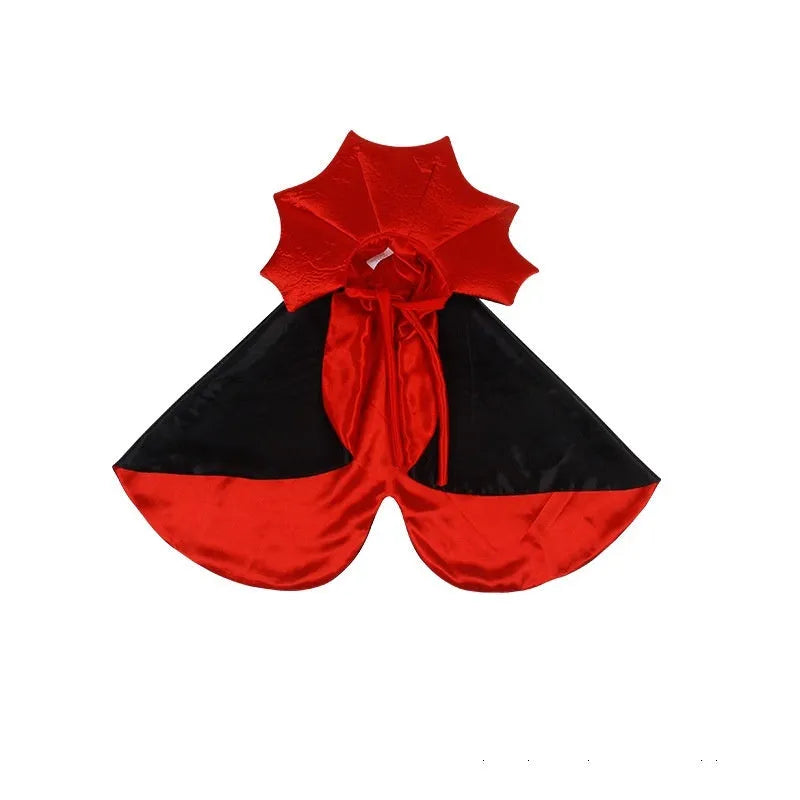 Black and red Halloween costume for cats and dogs with European and American styling