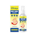 100ml foot care spray with menthol tea leaves and aloe leaves in a white bottle