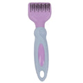 Stainless steel knot knife dog comb for pet grooming in pink or purple colour