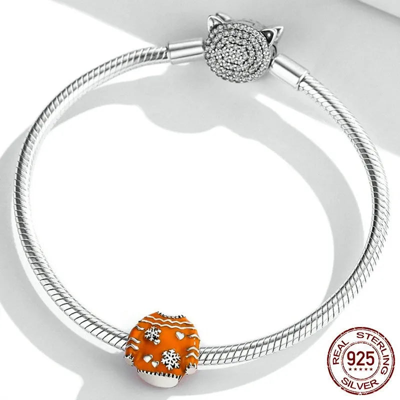925 sterling silver bead with dripping oil finish, 1.1cm height and width, 0.45cm aperture, colour SCC1998