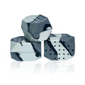Two camouflage pattern silicone facial muscle fitness balls for jawline exercise