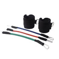 Black taekwondo training pull rope set for leg force development