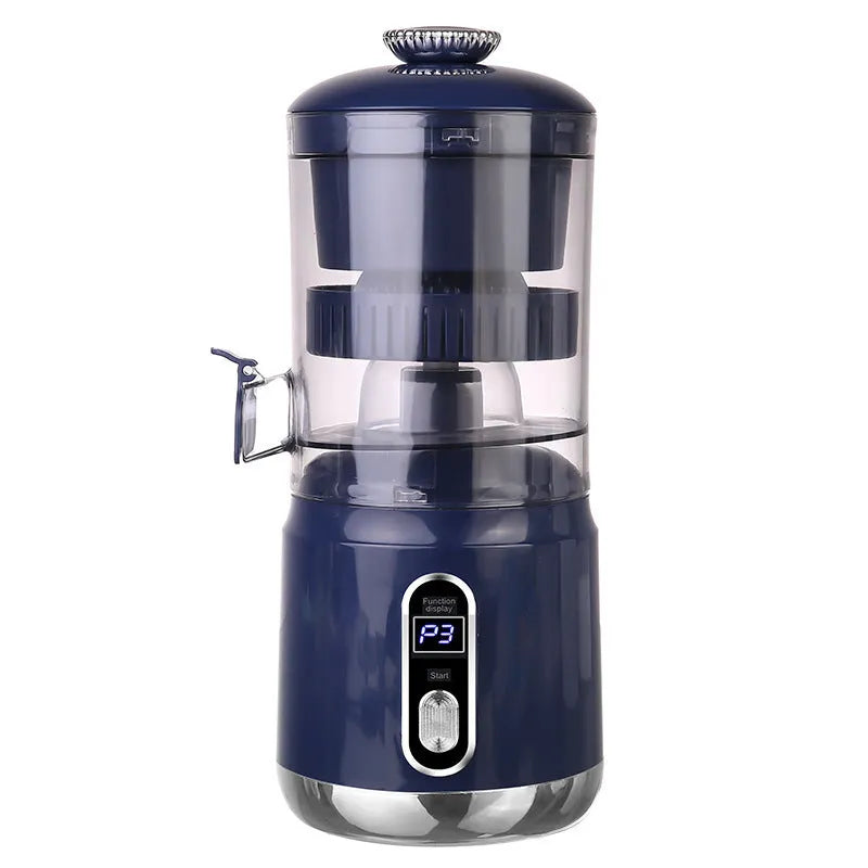 Portable electric juicer with pulp separation, 600ml capacity, ABS body, in beige colour