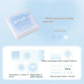 70mm square multifunctional notepad with gradient parchment pages and mixed paper sheets