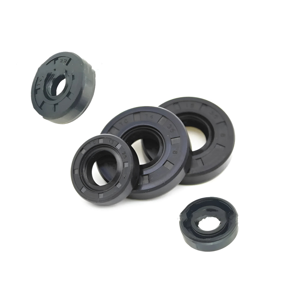 6 piece motorcycle rubber engine oil seal kit for AG100 with multiple size options