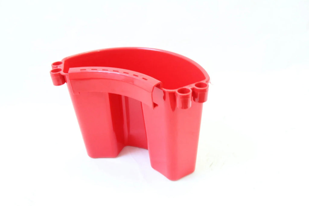 Car wash bucket with grit guard insert in choice of black, red, blue, or pink colours