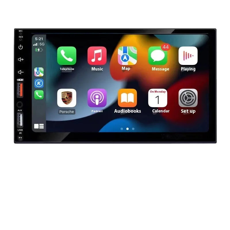HD vehicle-mounted MP5 player with 1024x600 display, plastic hardware, general car model fit