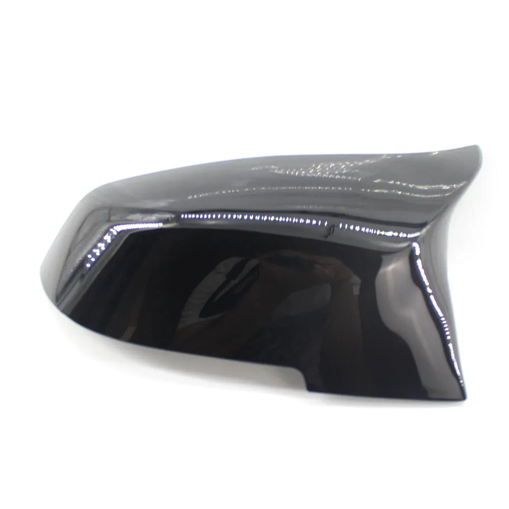 Modified horn rear-view mirror shells in paint bright black for BMW 3 Series 4 Series
