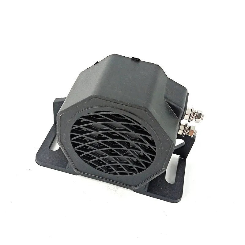 Black GQ-208A universal 12-80V vehicle reversing horn or buzzer unit.