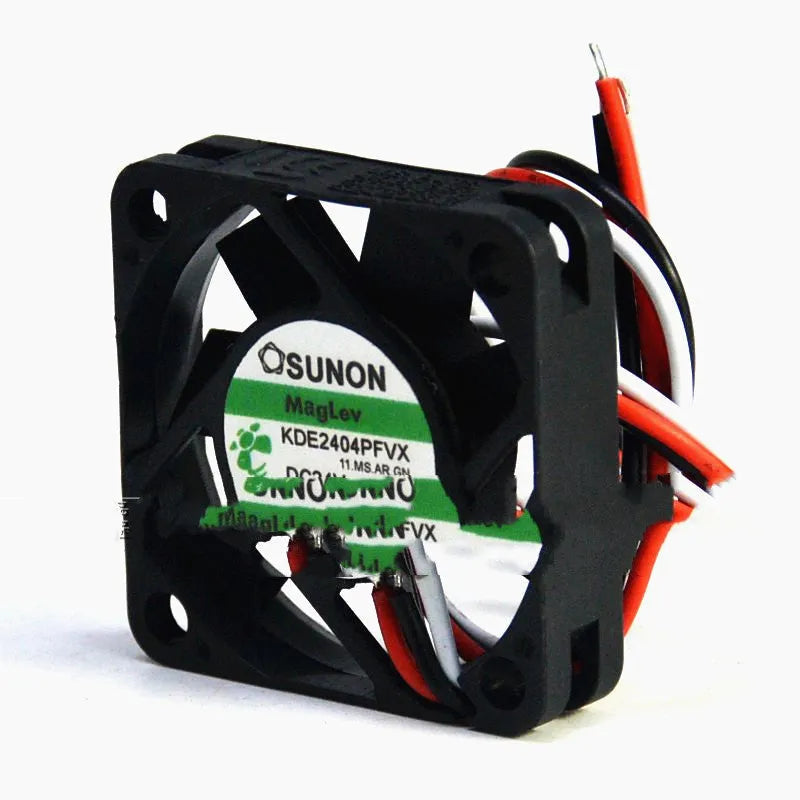 SUNON KDE2404PFVX 24-volt 4cm black cooling fan with attached wires
