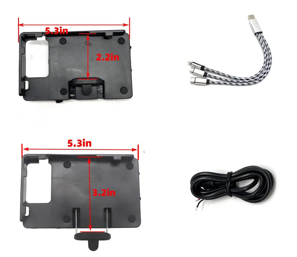 Black ABS plastic phone navigation bracket for BMW R1200GS R1250GS motorcycle