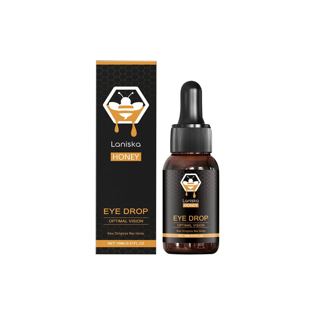 15ml bottle of honey and sodium hyaluronate eye drops for relieving eye fatigue.