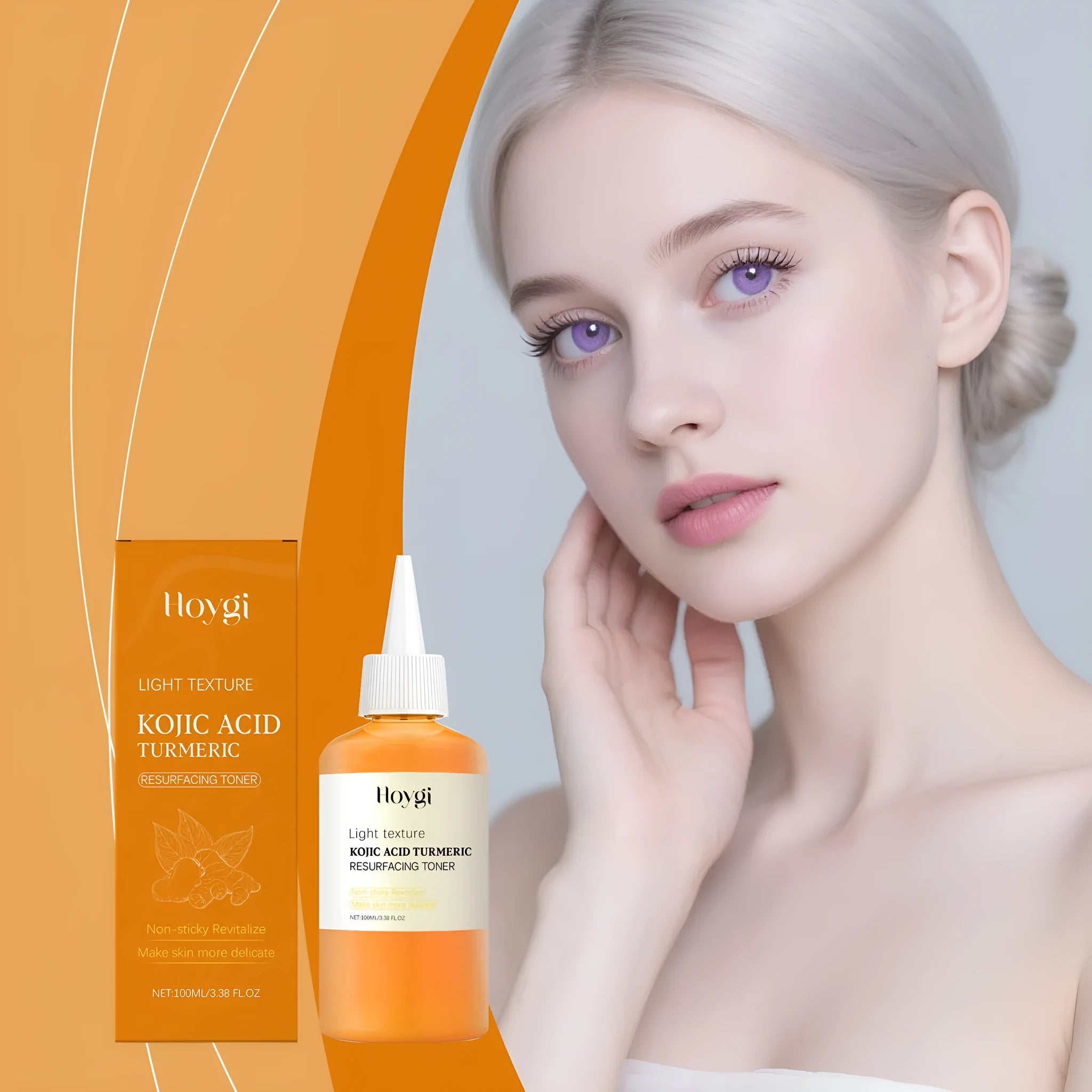 Turmeric Moisturising Water 100ml bottle for daily facial care with non-oily formula