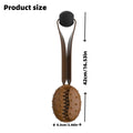 Coffee bean shaped dog chew toy with textured surface and visible rope knot interior for tooth cleaning