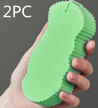 3D fish scale pattern bath sponge ball in multiple colour options for gentle exfoliation