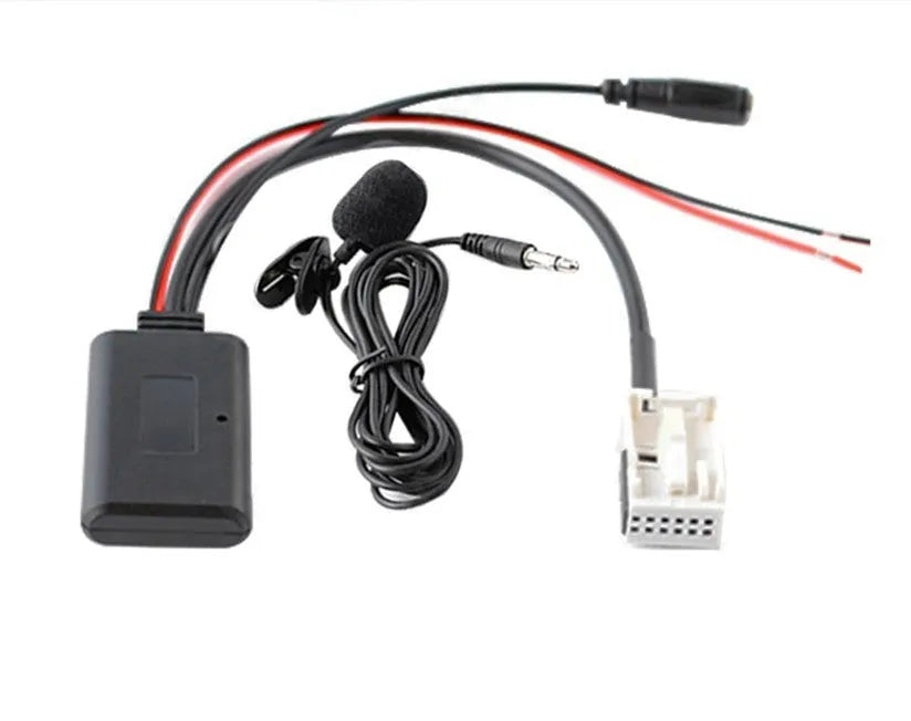 Citroen Peugeot car audio Bluetooth AUX adaptor cable with microphone for RD4 stereos
